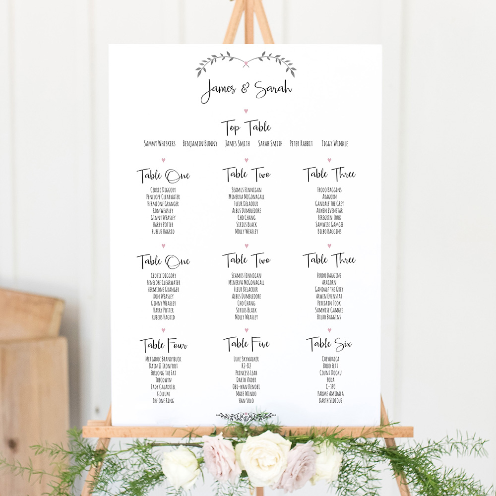 Table plan deals